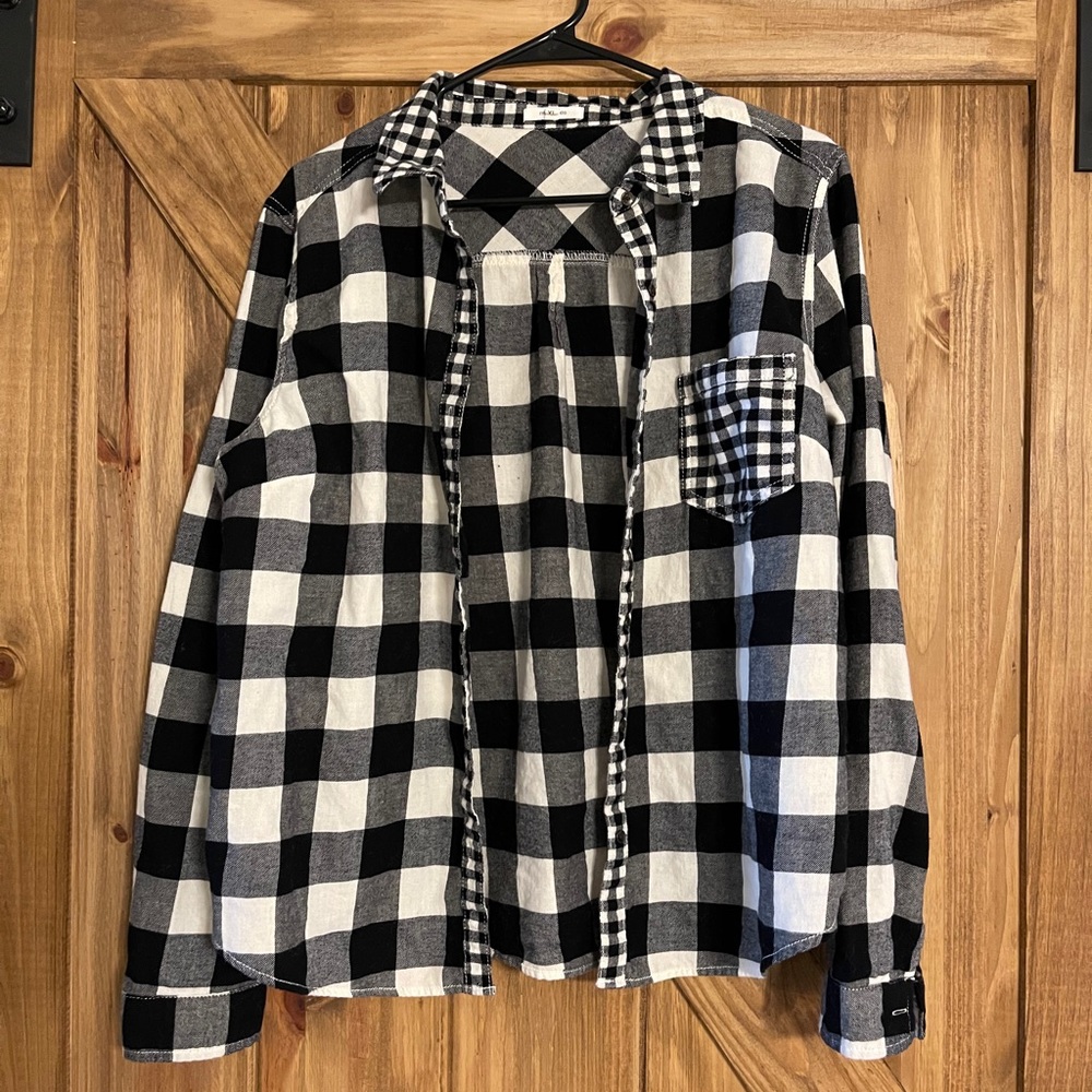 Plaid over shirt